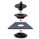 Auton kiinnitystarvikkeet, muoviklipsit, 4 kpl. 4