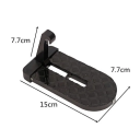 Auton ovikoukkuaskel 15x7,7 cm Alumiiniseos Kokoontaitettava auton askelma, kantavuus 250 kg Hätäisku ikkunoiden rikkomiseen 4