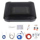 Autós podvozkový subwoofer 1000 W aktív tenisz basszus hangsugárzó erősítővel 34,5 x 26 x 8 cm ASV 35 mm fekete 12 V 2,6 Ω 2