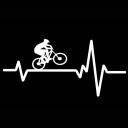 Autosticker - fietser 6