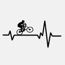 Autosticker - fietser 5