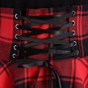 Autumn Dress with Checked Skirt 6