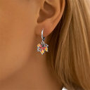 Autumn Earrings 925 Silver for Women Maple Leaves Seasonal Design Delicate Earrings for Everyday Wear and Autumn Occasions 2