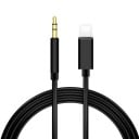 AUX kábel Lightningról 3,5 mm-es jackre Apple eszközökhöz Telefon csatlakoztatása fejhallgatóhoz vagy hangszóróhoz Férfi típusú csatlakozók 1