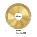 Avauskoneen terä 60 mm HSS yksipuoleinen levy 90T poraus 16 mm paksuus 6 mm vaakasuorille avaimenkoneille 3