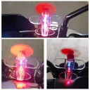Avion LED transparent cu turbina eoliană și elice rotativă Decoratiune luminoasă pentru motocicletă, mașină sau cască 8