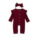 Baby-Mädchen-Overall mit Stirnband T2564 3