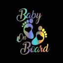 Baby ombord bilklistermærke 6