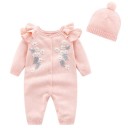 Baby-Overall für Mädchen mit Mütze T2572 5