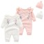 Baby-Overall für Mädchen mit Mütze T2572 3