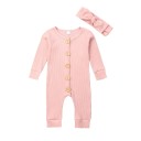 Baby-Overall für Mädchen mit Stirnband T2635 1