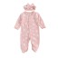 Baby-Overall für Mädchen mit Stirnband T2728 4