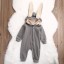 Baby-Overall mit Hasenohren – Grau 4