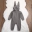 Baby-Overall mit Hasenohren – Grau 5