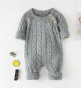Baby strikket heldragt T2669 3
