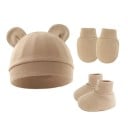 Baby Winterset 0–1 Jahr Mütze mit Ohren, Fäustlinge und Sockenstiefel Polyester Baumwolle Warme Kinder Winterausstattung für Babys 9