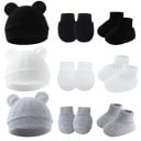 Baby Winterset 0–1 Jahr Mütze mit Ohren, Fäustlinge und Sockenstiefel Polyester Baumwolle Warme Kinder Winterausstattung für Babys 2