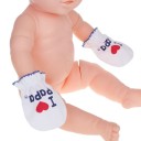 Babyhandsker med indskrift 2 par 5