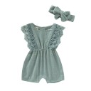 Babymeisjes jumpsuit met hoofdband T2585 3