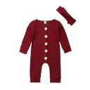Babymeisjes jumpsuit met hoofdband T2635 4