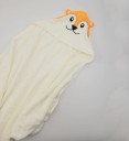 Babysvøb med hætte 80 x 80 cm Blødt fleece babyhåndklæde med rævemotiv Babytæppe til drenge og piger 2