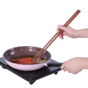 Bacchette da cucina in legno 42 cm Bacchette extra lunghe per friggere Bacchette antiscivolo per cucinare noodles hot pot e piatti asiatici 2