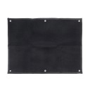 Bacheca da parete per distintivi e toppe 45 × 58 cm Bacheca tessile nera in feltro e tessuto oxford con occhielli per appendere al muro 1