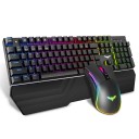 Backlit Gaming Keyboard with Wrist Rest 2