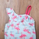 Badedragt til piger - Flamingoer 3