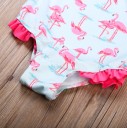 Badedragt til piger - Flamingoer 4
