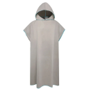 Bademantel mit Kapuze aus Mikrofaser, schnelltrocknend, 109 cm, bequeme Homewear, saugfähiges Material, geeignet für Strand, Wellness, Sauna, Reisen 6