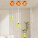 Badminton Trainer for One Player Self-Adhesive to Ceiling ABS Case Nylon String Adjustable Length Training Shuttlecock 2