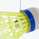 Badminton-Trainingsset mit elastischen Schnüren und Bällen Übungsgerät zum Schlagtraining Eigenständiges Badminton-Training 2