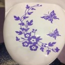 Badrumsklistermärke i vinyl med blommotiv J1017 7