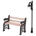 Bænk og lampe til en dukke 2