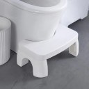 Bærbar afrundet toilettrin Slimfri plastik toiletfodstøtte Holdbar toiletpiedestal Toiletfodskammel Buet toiletskammel 39 x 22 x ​​17 cm 1
