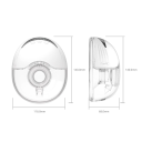 Bærbar elektrisk brystpumpe 210 ml BPA-fri 4 tilstande 12 niveauer med LED-display Mælkeudpumpning til ammende mødre 2