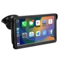 Bærbar HD-berøringsskærm til bilen med stativ 7" Wi-Fi Bluetooth Multifunktionel instrumentbrætskærm Trådløs skærm med Apple CarPlay og Android 1