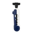 Bærbar mini-lineopruller 13 × 3,4 cm kompakt fiskehjul nem lineopvikling hurtig spoleskift praktisk fiskehjælp 6