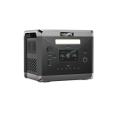 Bærbar opladestation SOLARPLAY Q2501 2400 W kapacitet 2160 Wh LiFePO4 batteri 39,1 x 31,9 x 28,5 cm sort til camping og hjemmet 1