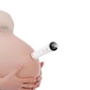 Bærbar ultralyds fetal doppler og ultralyd stetoskop LCD skærm med hjertefrekvens Batteridrevet AA Hvid-lyserød Til gravide 5