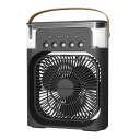 Bærbar ventilator med LED-lys Bærbar luftfugter 3 i 1 25 x 9 x 20 cm 10 W 2