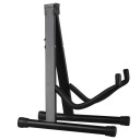 Bærbart metalguitarstativ 40×30,5×27 cm Sort foldbar holder til akustiske og elektriske guitarer Stabil støtte til spil og opbevaring 1