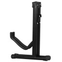Bærbart metalguitarstativ 40×30,5×27 cm Sort foldbar holder til akustiske og elektriske guitarer Stabil støtte til spil og opbevaring 2
