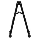 Bærbart metalguitarstativ 40×30,5×27 cm Sort foldbar holder til akustiske og elektriske guitarer Stabil støtte til spil og opbevaring 3
