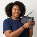 Bærbart stereo radio 8 x 3,5 x 14 cm med FM, AM og SW bånd, MP3 afspiller, Bluetooth og genopladeligt batteri via USB i sort 6