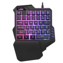 Bagbelyst gamingtastatur med én hånd 2