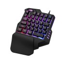 Bagbelyst gamingtastatur med én hånd 3