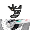 Bageste holder til dobbelte bremsekalibre med skivebeskyttelse til KTM Husqvarna og GasGas 227 x 202 mm Aluminium 6061-T6 Sort til håndbremse 2