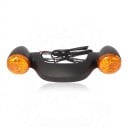 Bageste LED bremselygter og blinklys til motorcykel med nummerpladelys, diameter 64 mm, til Harley Davidson Street Glide og Road Glide 3